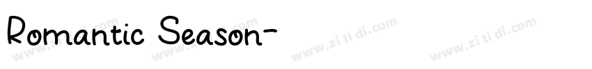 Romantic Season字体转换